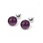 Round amethyst earrings nz