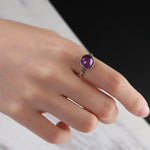 Round amethyst ring nz