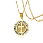 Round cross necklace nz