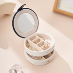 Round Jewellery Box White nz