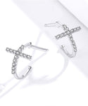 Rounded cross earrings nz