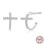 Rounded cross earrings nz