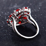 Ruby flower ring nz