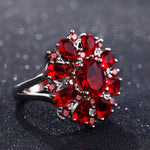 Ruby flower ring nz