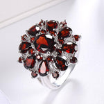 Ruby flower ring nz