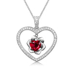 Ruby heart necklace nz