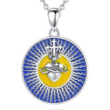 Sacred Heart Cross Necklace nz