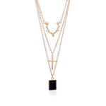 Saint Benedict Cross Necklace Gold nz