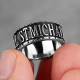 Saint Michael Steel Ring 54 mm / Silver nz