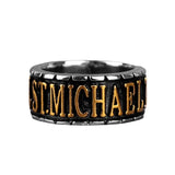 Saint Michael Steel Ring nz