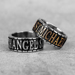 Saint Michael Steel Ring nz