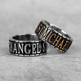 Saint Michael Steel Ring nz