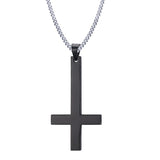 Saint Peter Cross Necklace Black nz