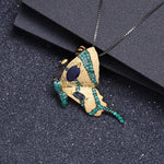 Sapphire butterfly necklace nz