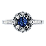 Sapphire flower ring nz