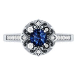 Sapphire flower ring nz