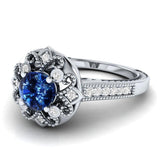 Sapphire flower ring nz
