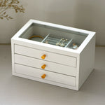 Shabby White Jewellery Chest 30x19.2x19.4 cm nz