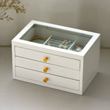 Shabby White Jewellery Chest 30x19.2x19.4 cm nz