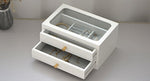 Shabby White Jewellery Chest 30x20x15 cm nz