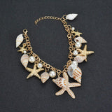 Shell bracelet with Various Charms nz