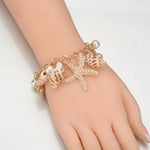 Shell bracelet with Various Charms nz
