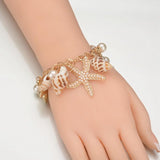 Shell bracelet with Various Charms nz