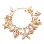 Shell bracelet with Various Charms nz