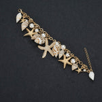 Shell bracelet with Various Charms nz