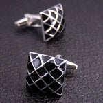 Silver and black cufflinks nz