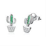 Silver cactus earrings nz
