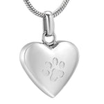 Silver cat heart necklace / 1 pendant nz