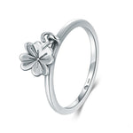 Silver clover ring 51.9 mm nz