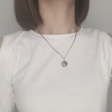 Silver compass pendant nz