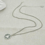 Silver compass pendant nz