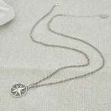 Silver compass pendant nz