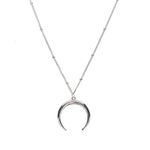 Silver crescent moon necklace nz