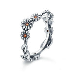 Silver daisy ring 51.9 mm nz
