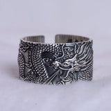 Silver dragon ring nz