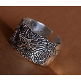 Silver dragon ring nz
