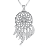 Silver dreamcatcher necklace nz