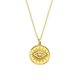 Silver evil eye necklace nz
