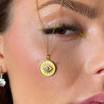 Silver evil eye necklace nz