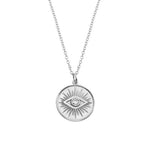 Silver evil eye necklace nz