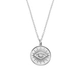 Silver evil eye necklace nz