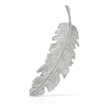 Silver feather hair claw nz