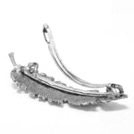 Silver feather hair claw nz
