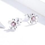 Silver flower earrings nz