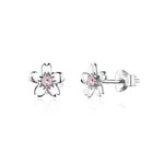 Silver flower earrings nz