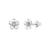 Silver flower earrings nz
